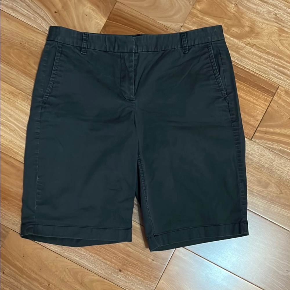 J. Crew Black Bermuda Shorts Cotton Classic